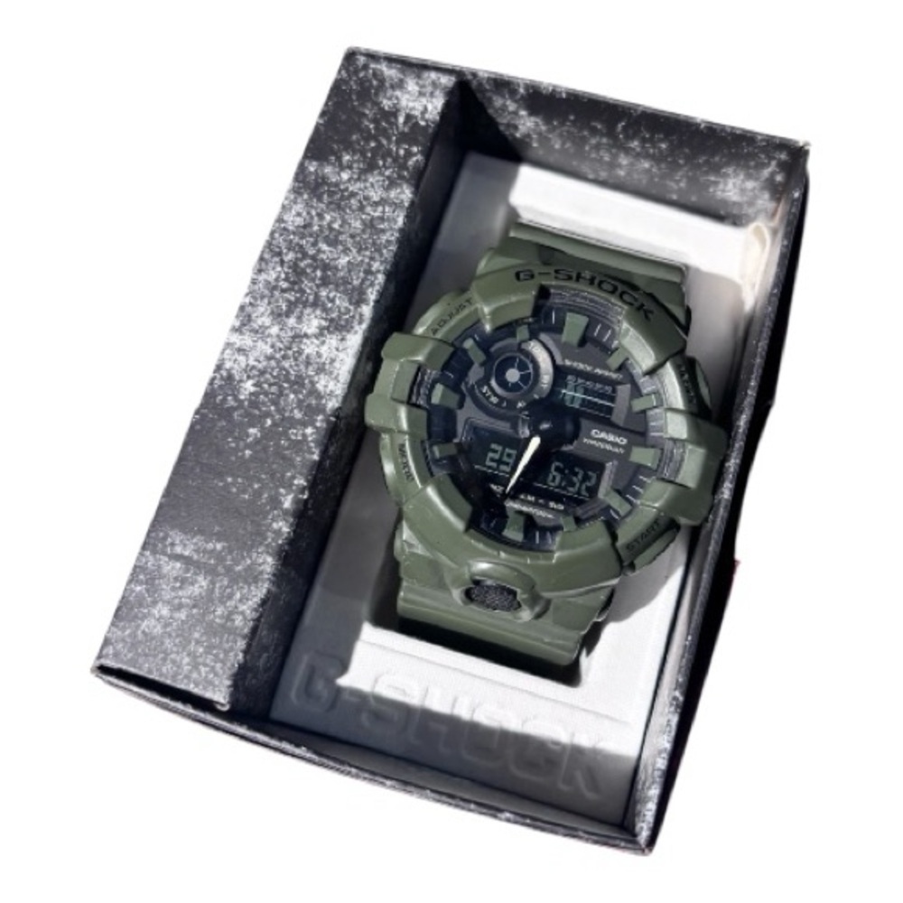 G-Shock Olive Green Analog-Digital Watch, men’s
